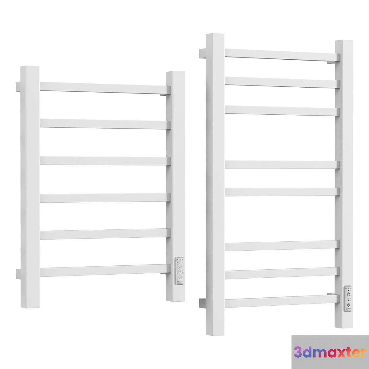Electric heated towel rail Grois Alex 3D Max