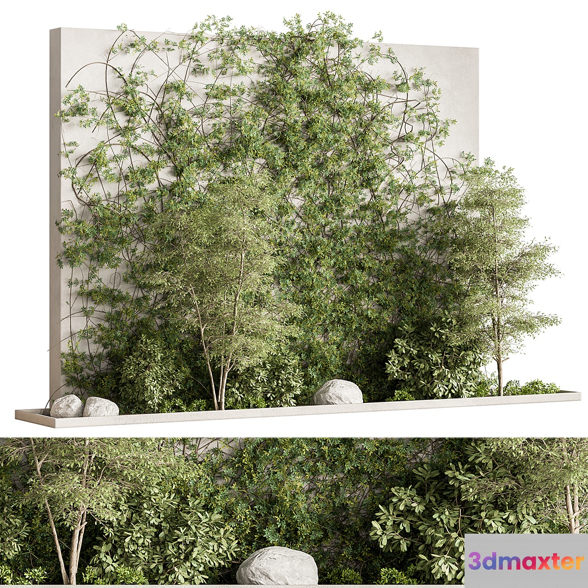 Plant Box Garden - Outdoor Plants 575 3D Max