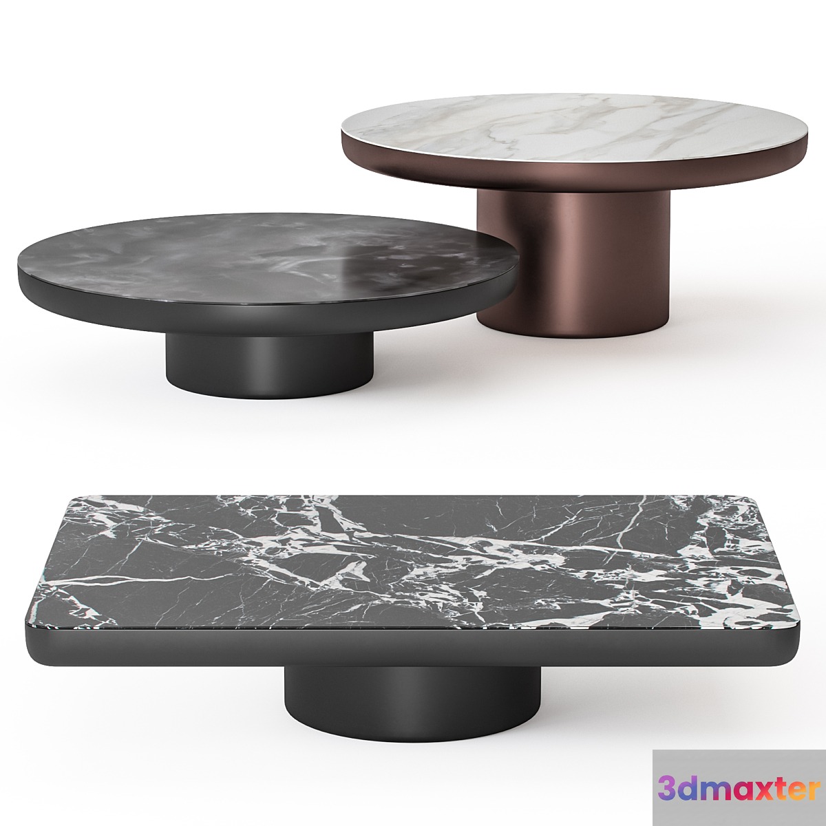 Minotti Brady coffee tables - No.2 3D Max
