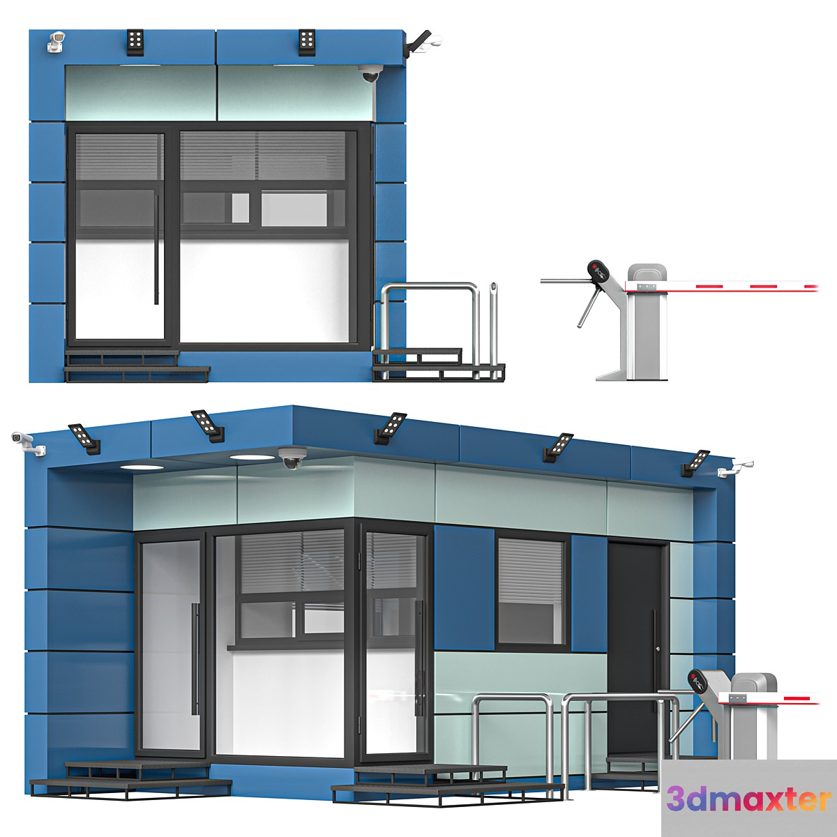 Security room L02 Premium 3D Max