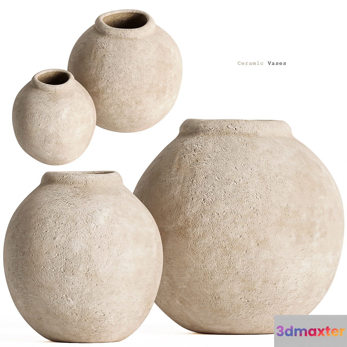 Zara Home - Ceramic Vases 3D Max