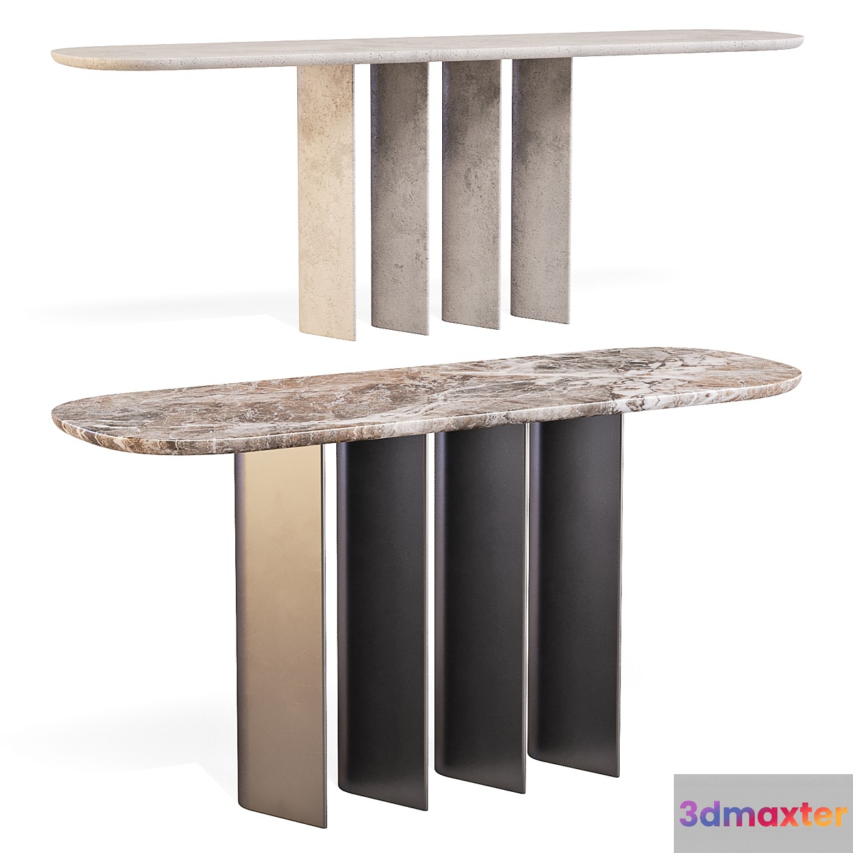 Bonaldo: Geometric - Console Tables 3D Max