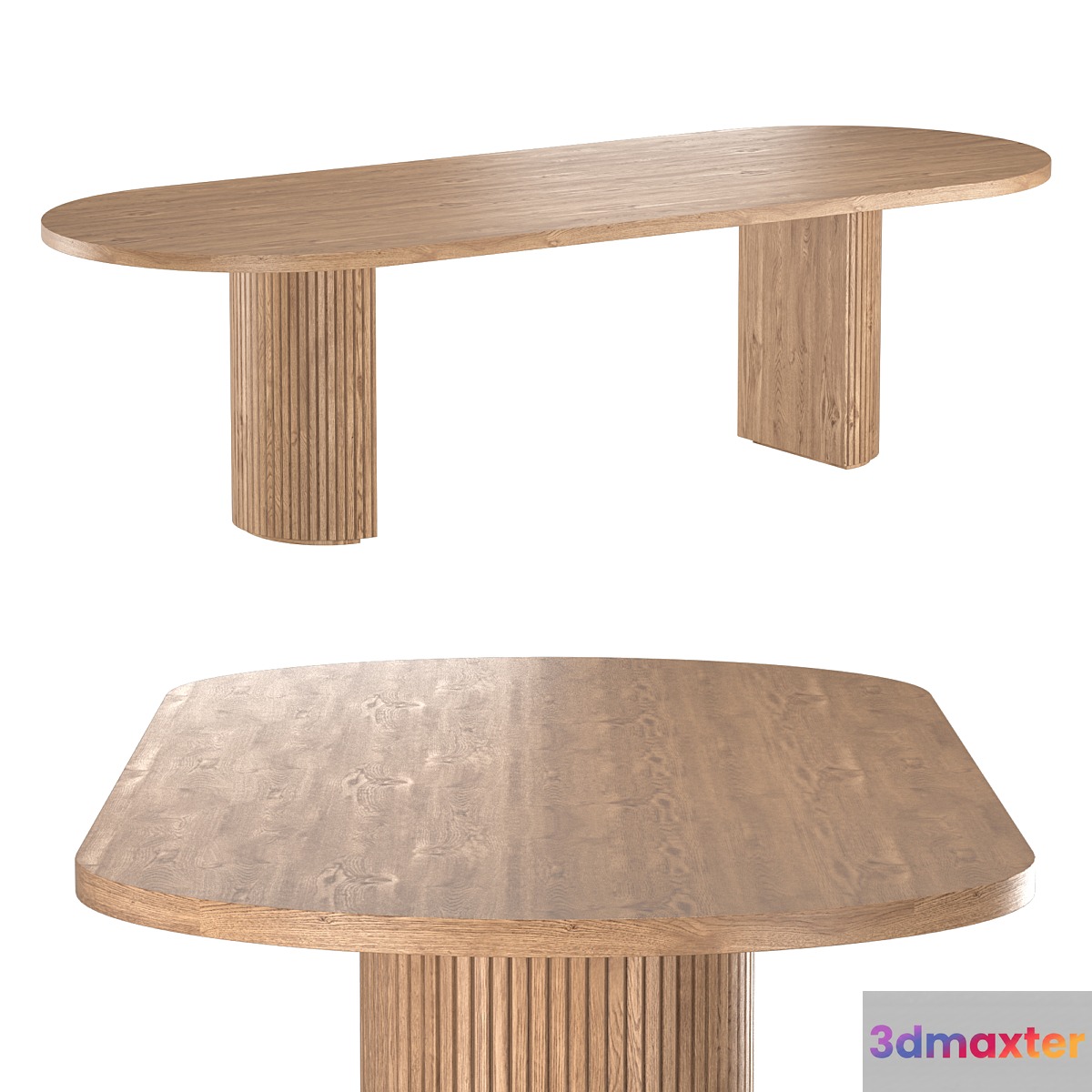 BYRON RECTANGULAR DINING TABLE - No.2 3D Max