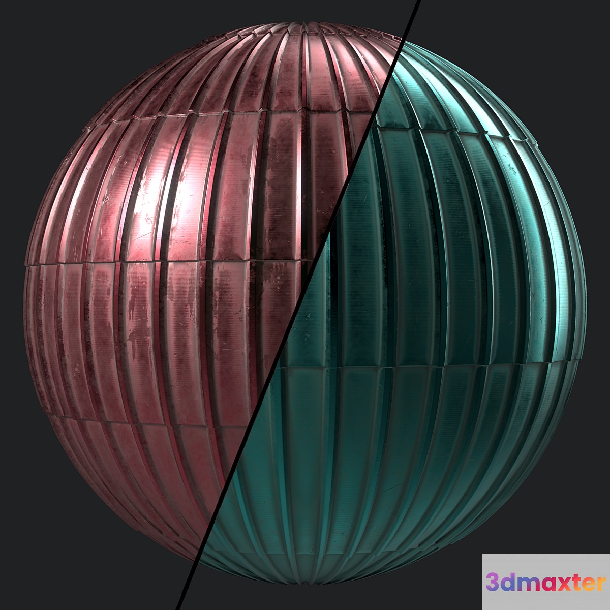 Roof Tile Materials 94- Metal Roofing By Snow | Sbsar Seamless Pbr 4k - No.2 3D Max