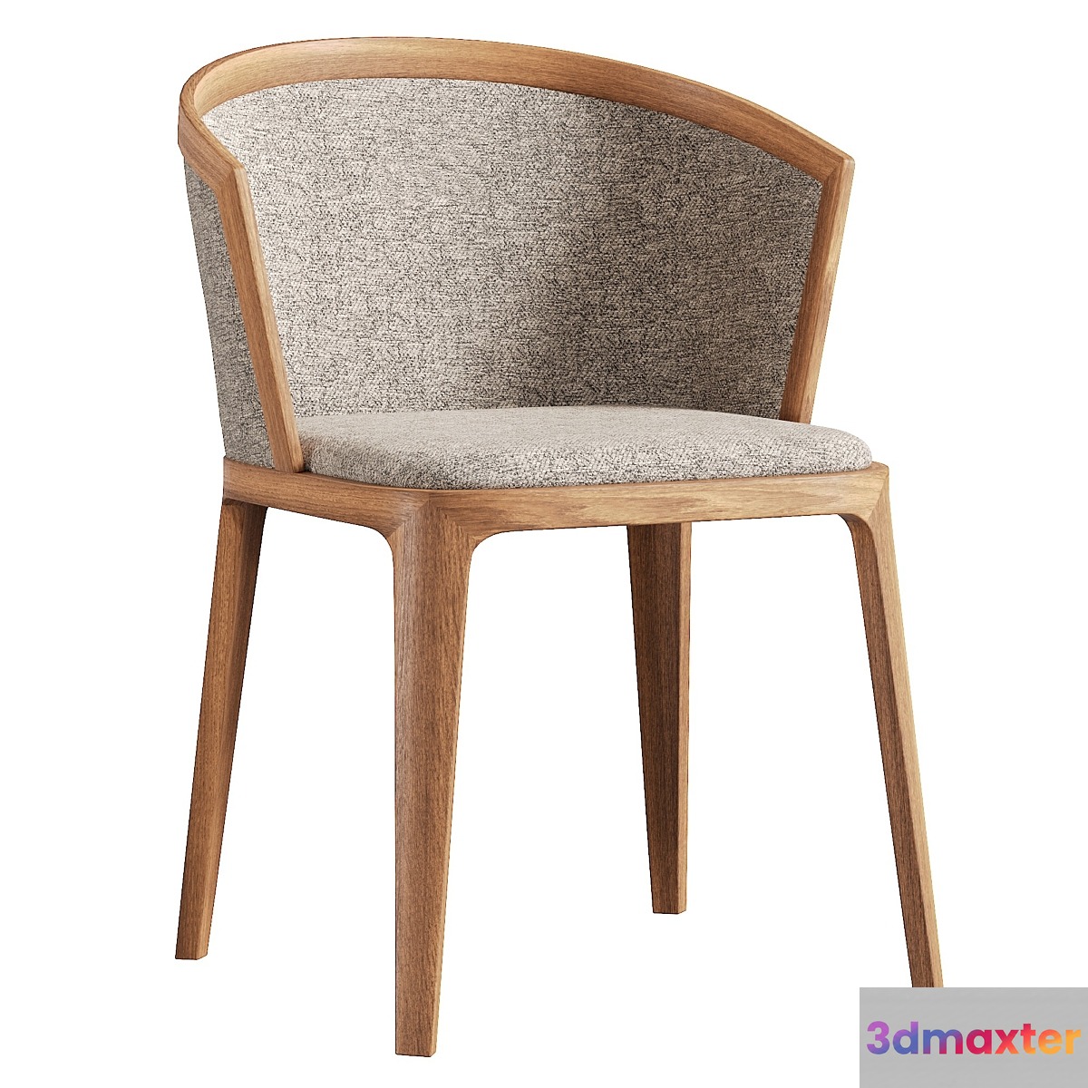 Casa Adria Upholstered Wooden Chair 3D Max