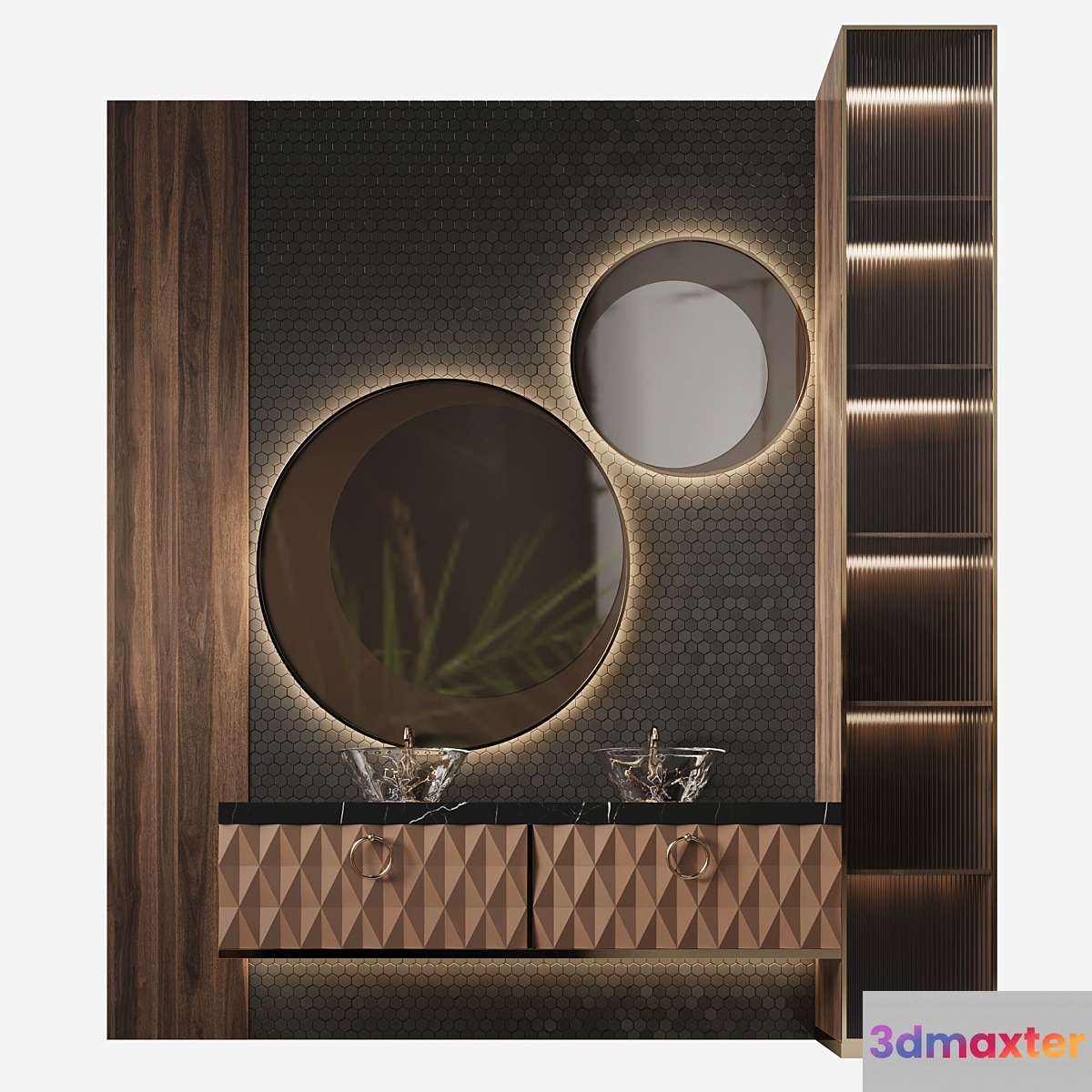 Bath set 9 3D Max
