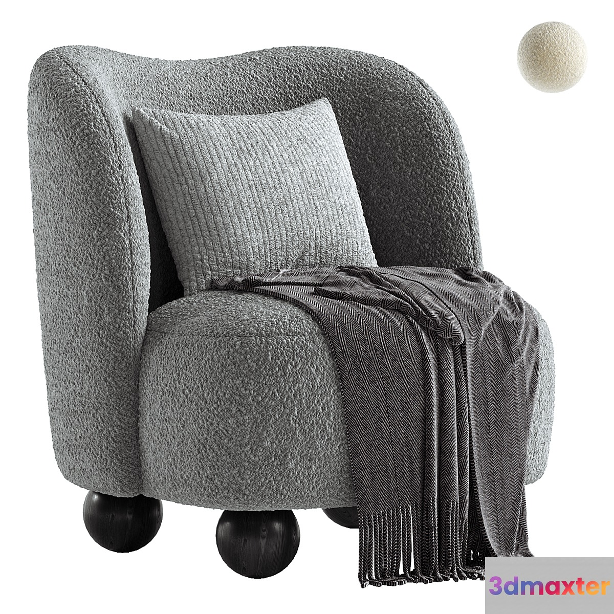 Alice Lounge Chair 3D Max