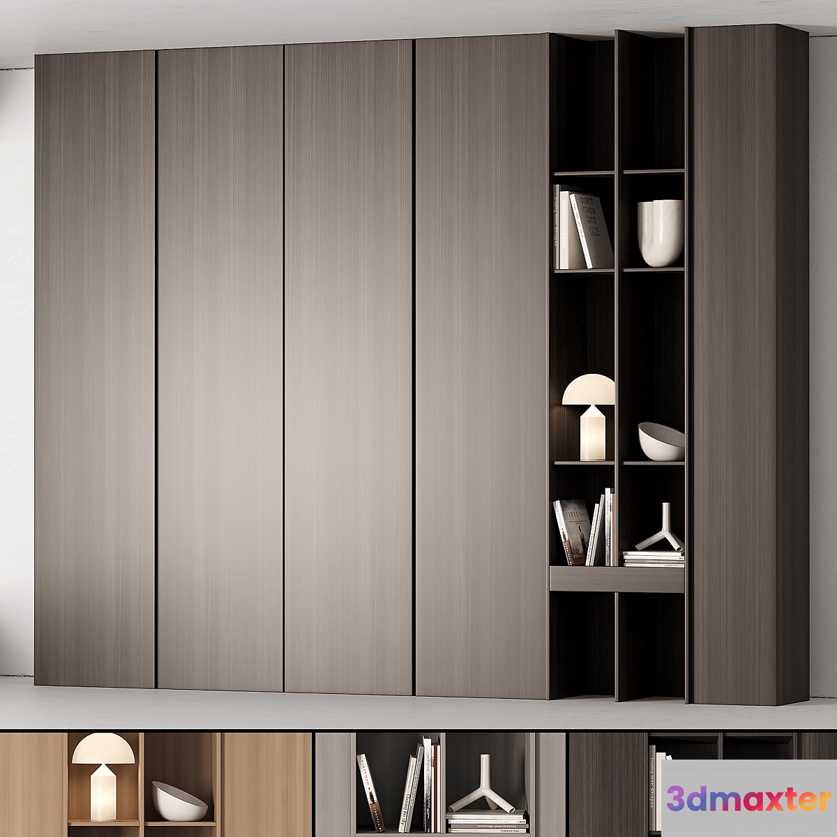 Modular Wardrobe cabinets 3D Max