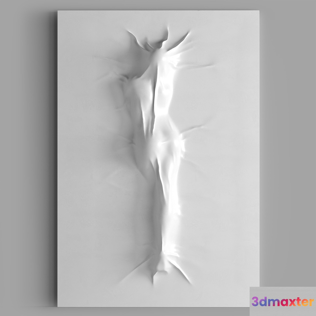 Bas relief Woman on the Wall 3D Max
