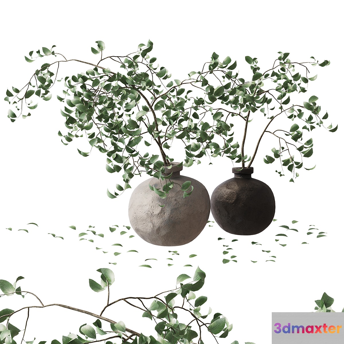 branches in a vase 3D Max
