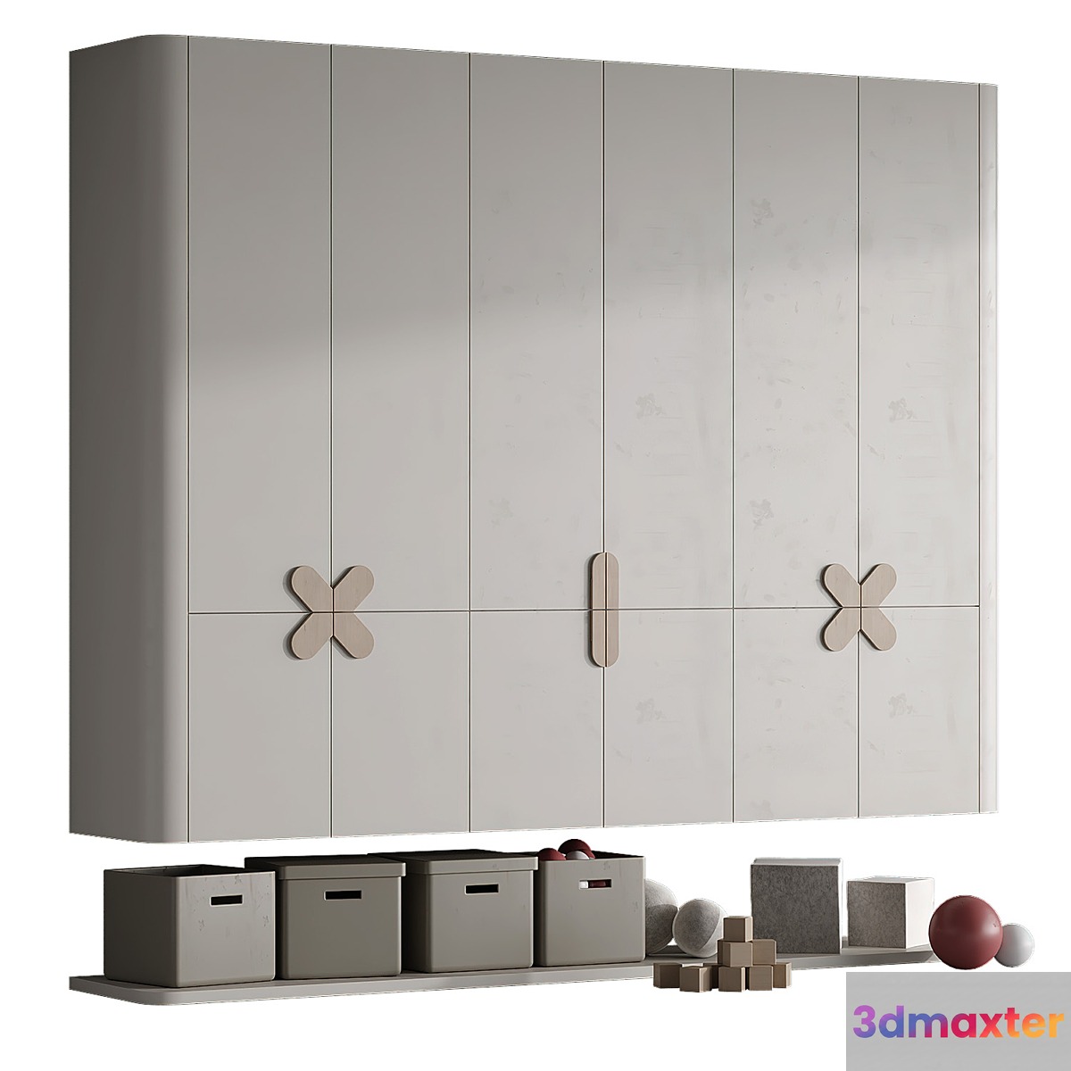 Children wardrobe 001 3D Max