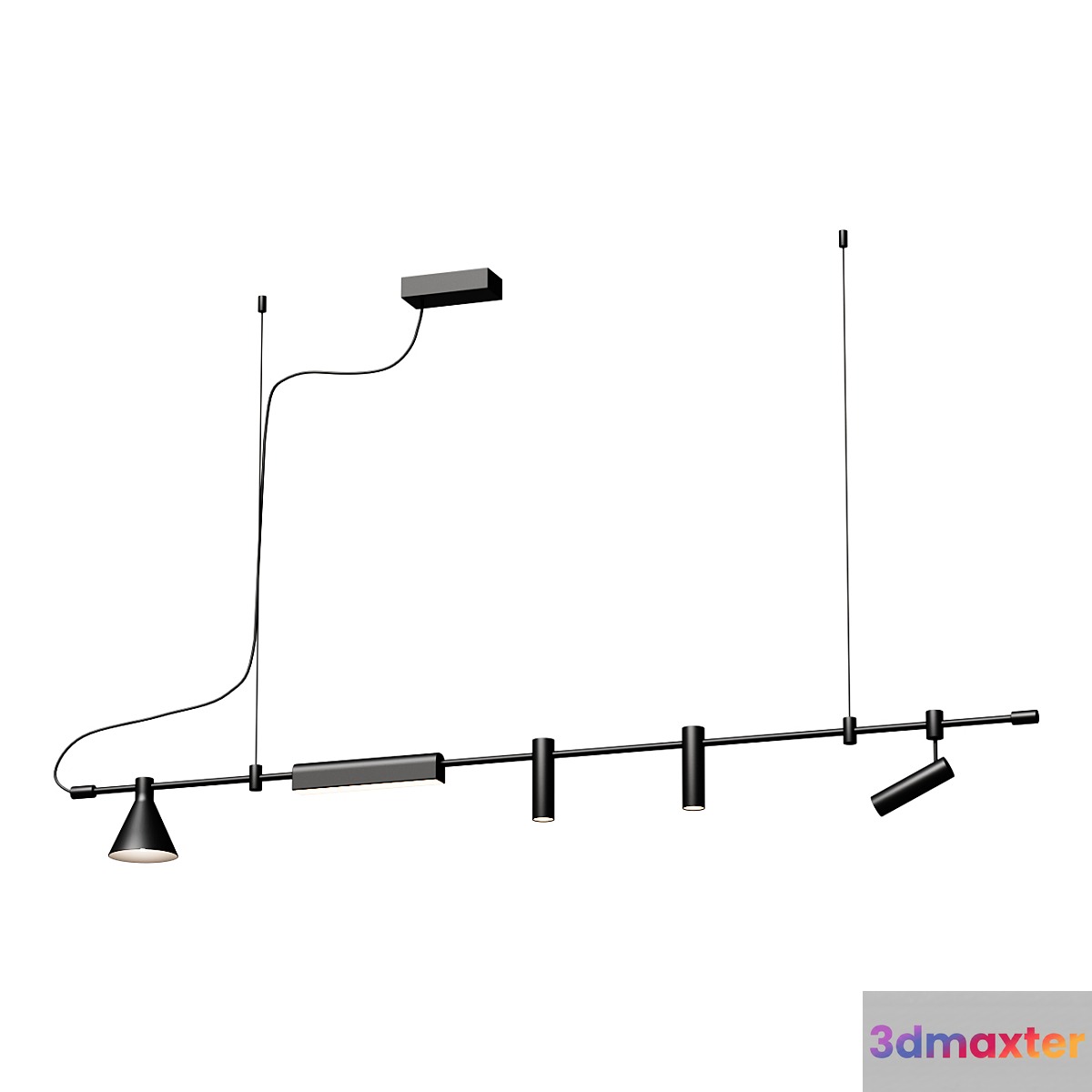 Pendant Chandelier huiyue hy8025 Pendant lamp 3D Max