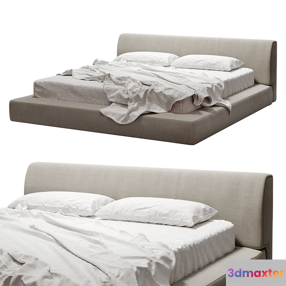 Softland Lema bed 3D Max