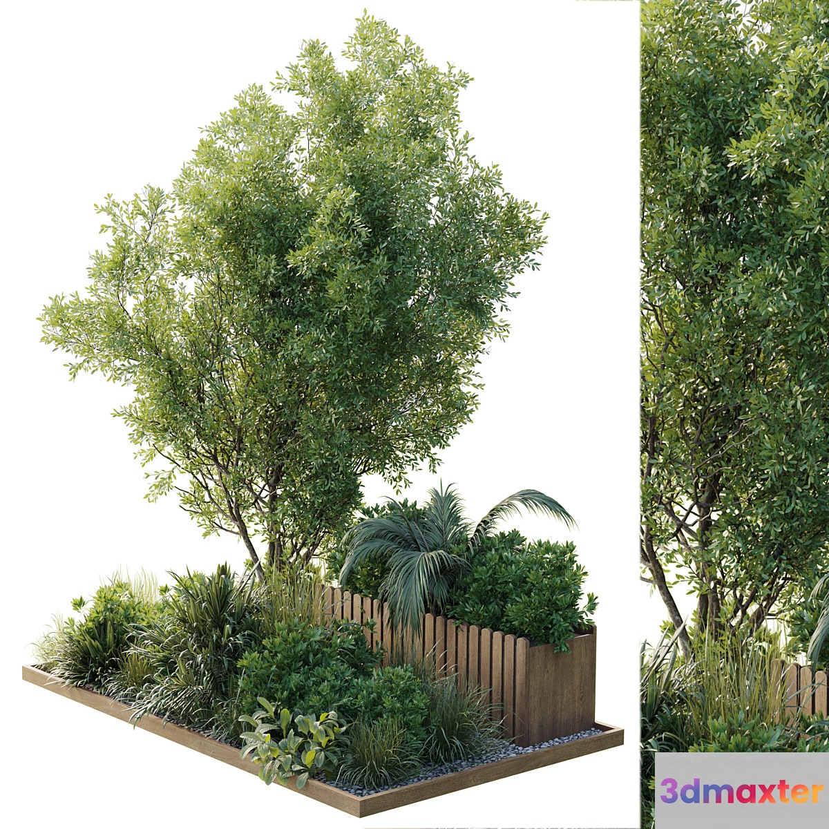 Garden plants box - Outdoor plants set 183 - No.2 3D Max