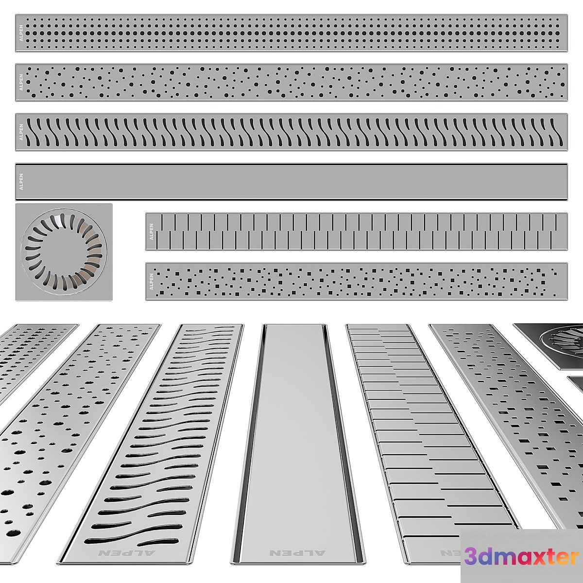 Shower drain ALPEN 3D Max