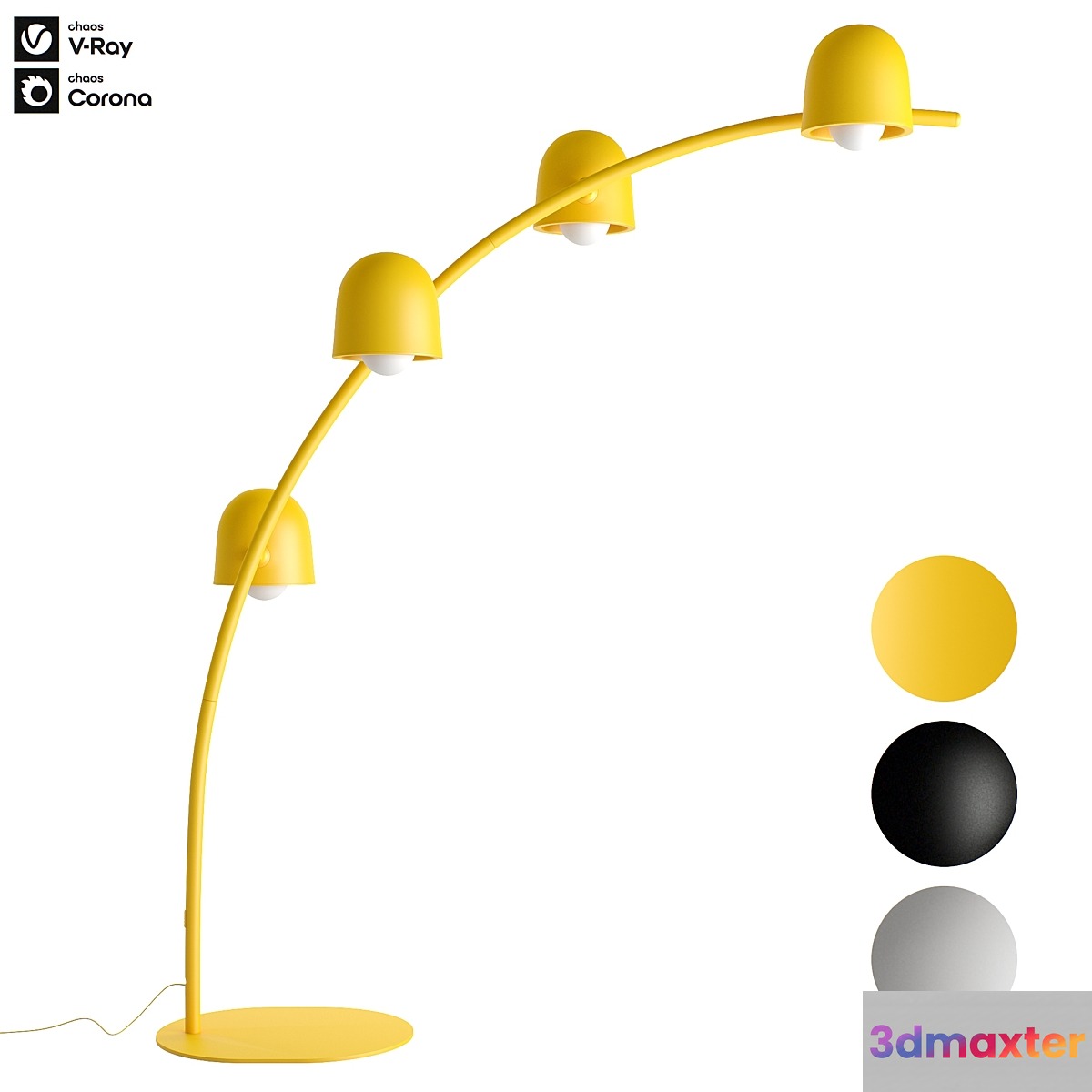 Fatboy Big Lebow Arc Floorlamp 3D Max Fatboy Big Lebow Arc Floorlamp 3D Max