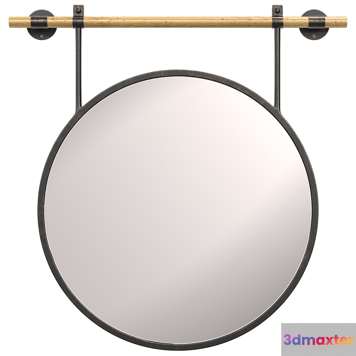 Pottery Barn_Cooper Circle Mirror 3D Max