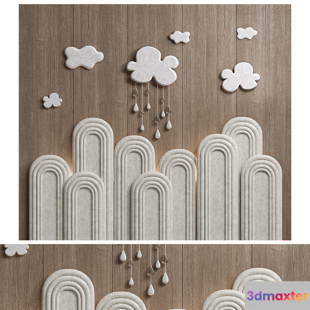 Wall Panel for Children's room 3D Max