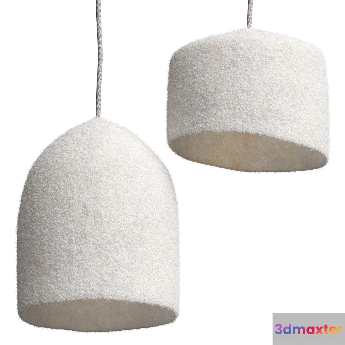 Felt pendant lights 1 3D Max
