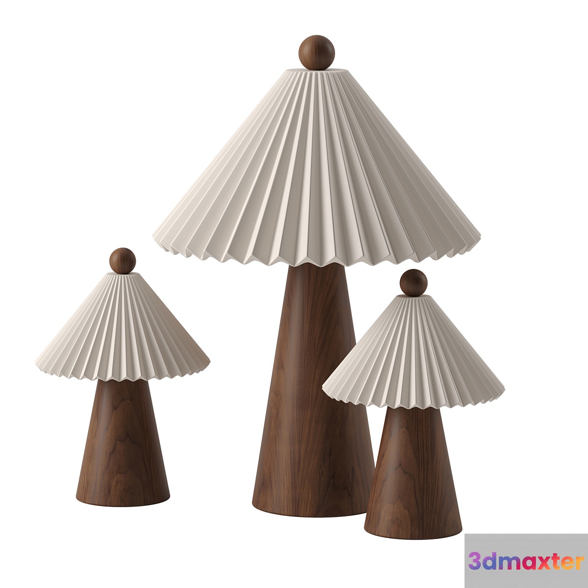 Prairie Table Lamp by Huey Lightshop 3D Max