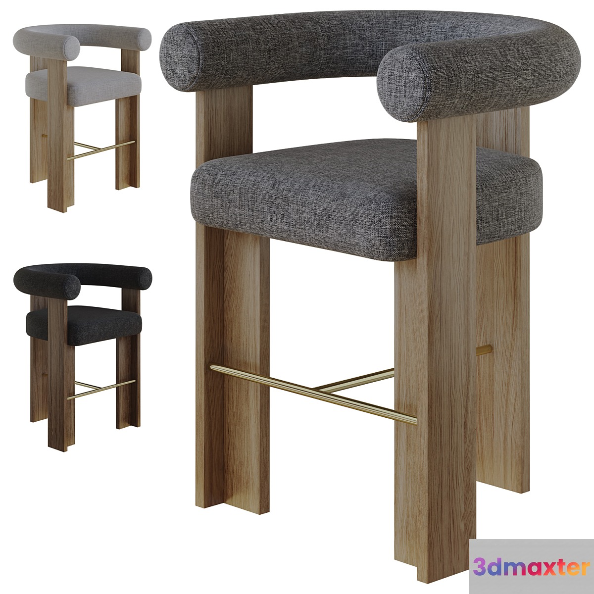 cassette bar chair by collector 3D Max