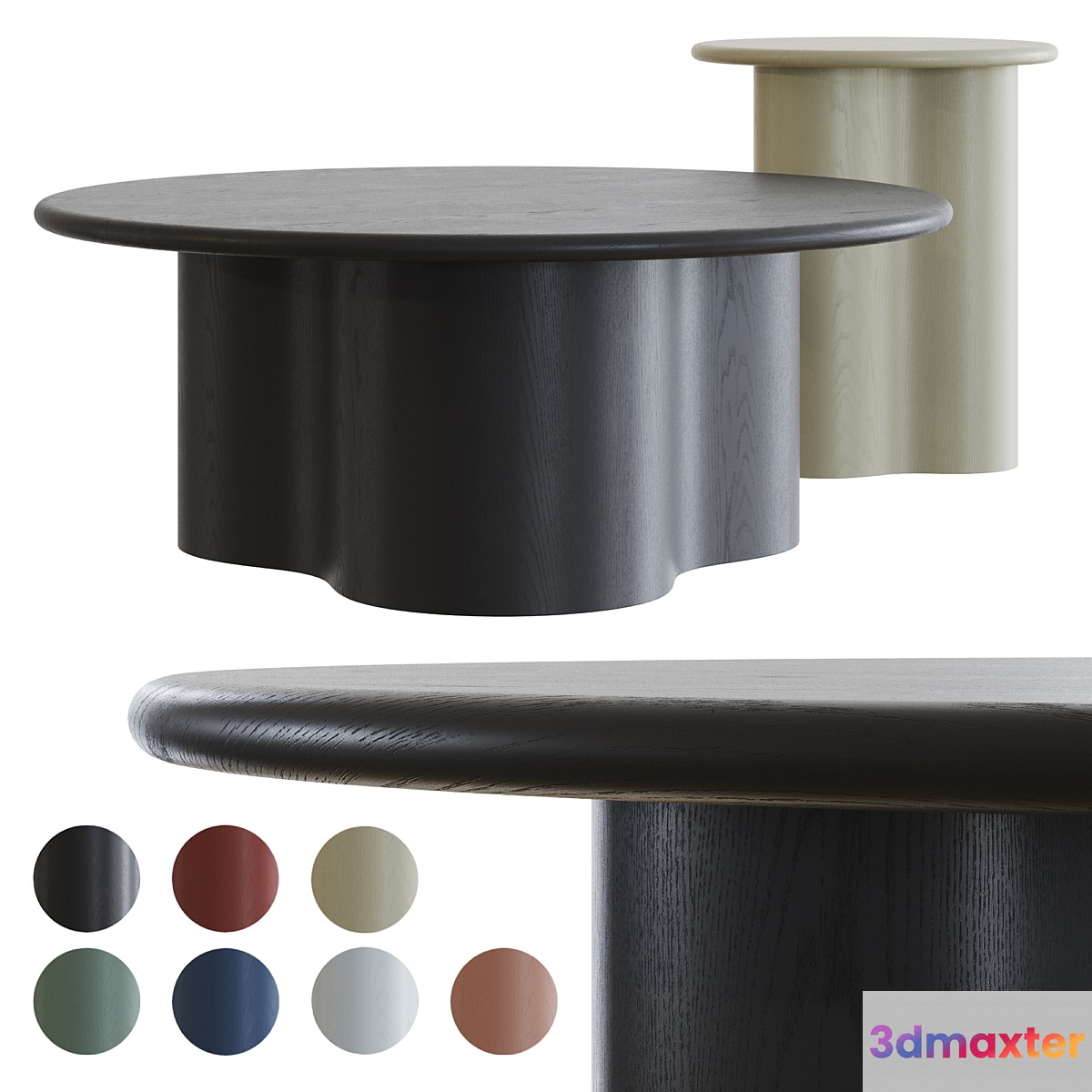 Artie Wave Coffee Table by Globewest 3D Max