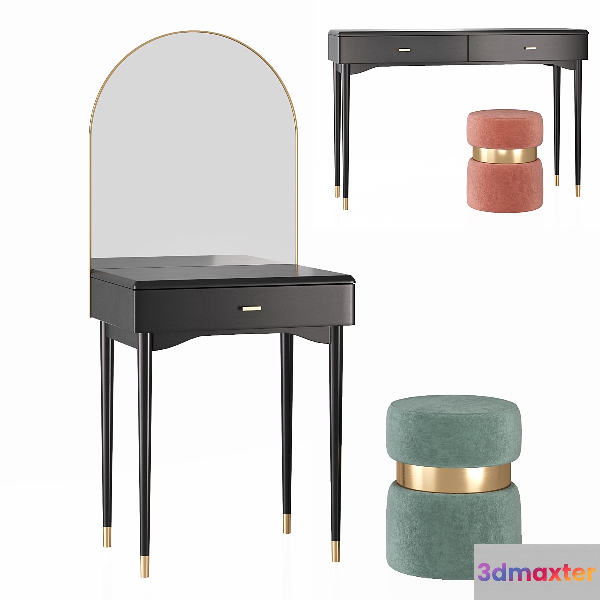 La Redoute Novani makeup table 3D Max