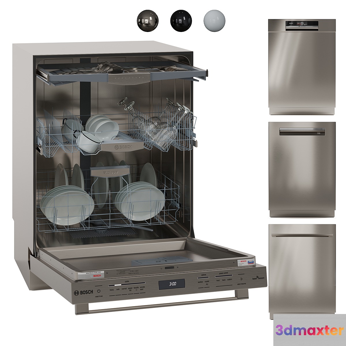 Bosch Dishwasher Collection 800 Series 3D Max