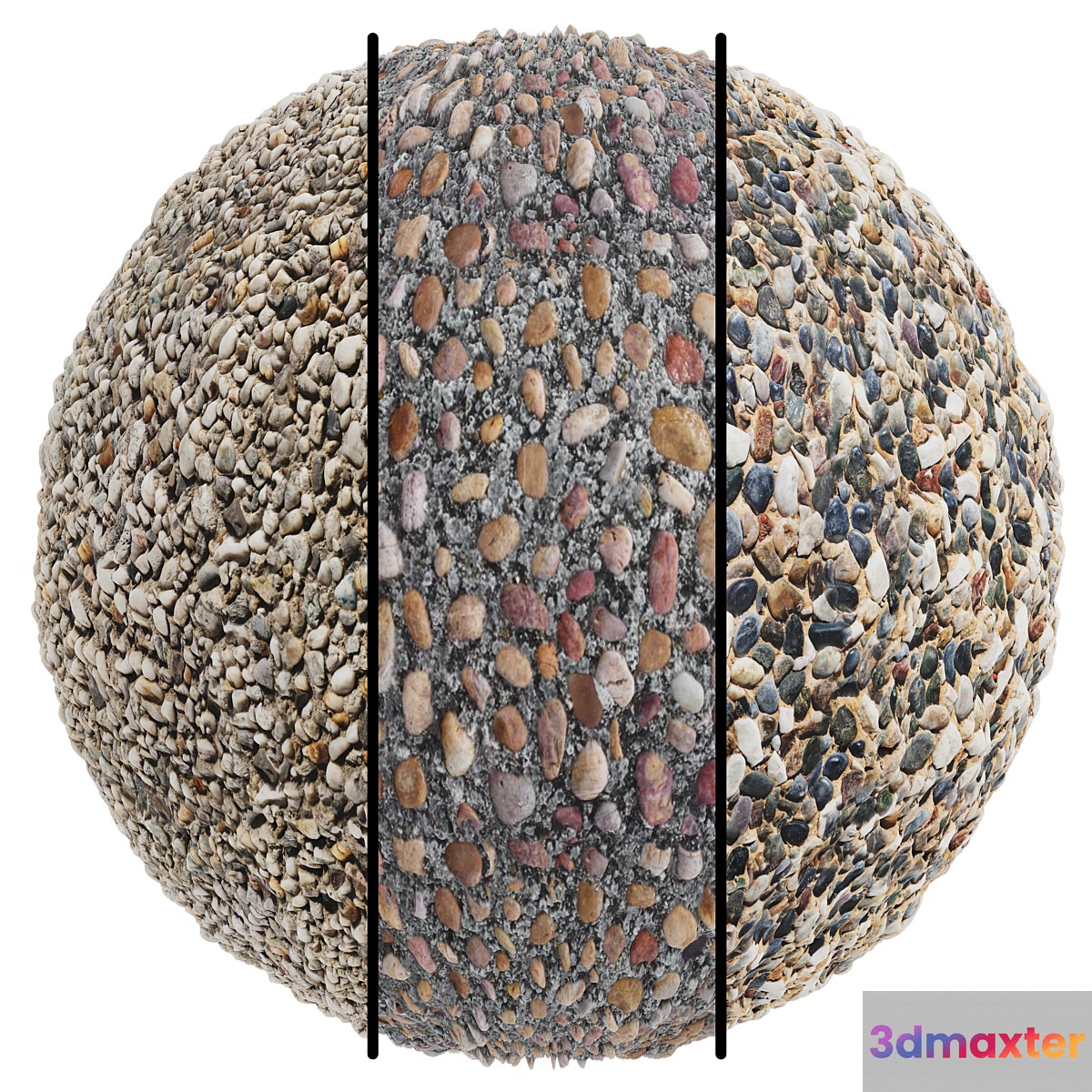 FB794 Gravel STONE | 3MAT | 4k | seamless | PBR 3D Max