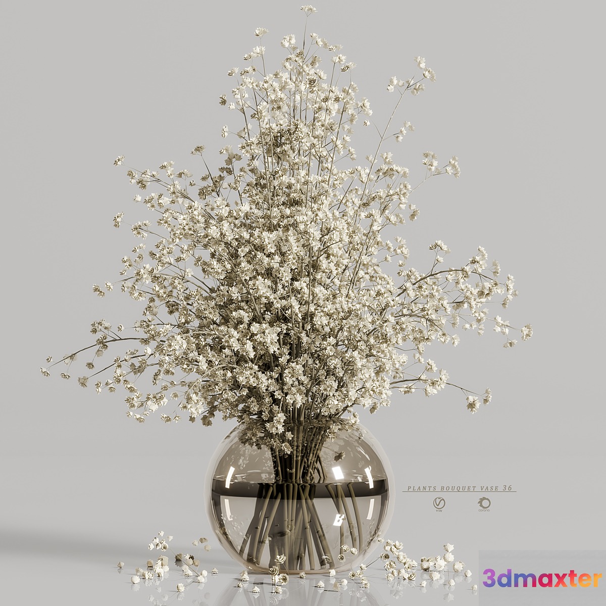 plants bouquet vase 36 3D Max