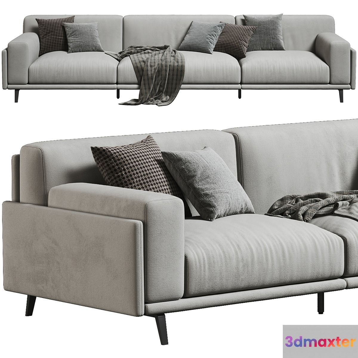 Arflex Frame Sofa 3 Seats 3D Max