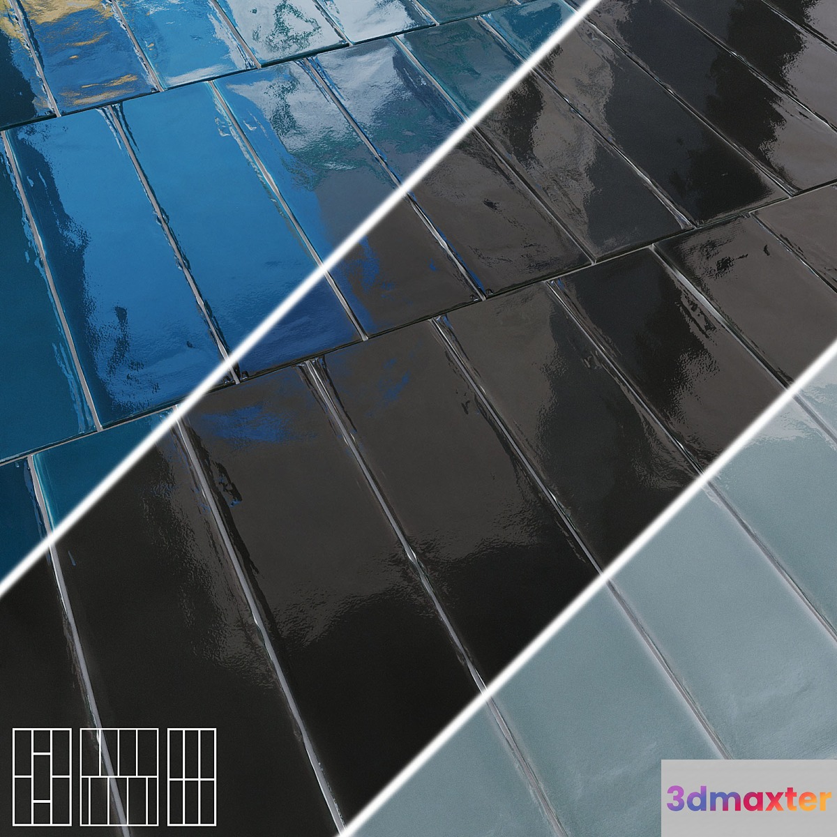 Ceramic wall tiles DNA ECLAT 3D Max
