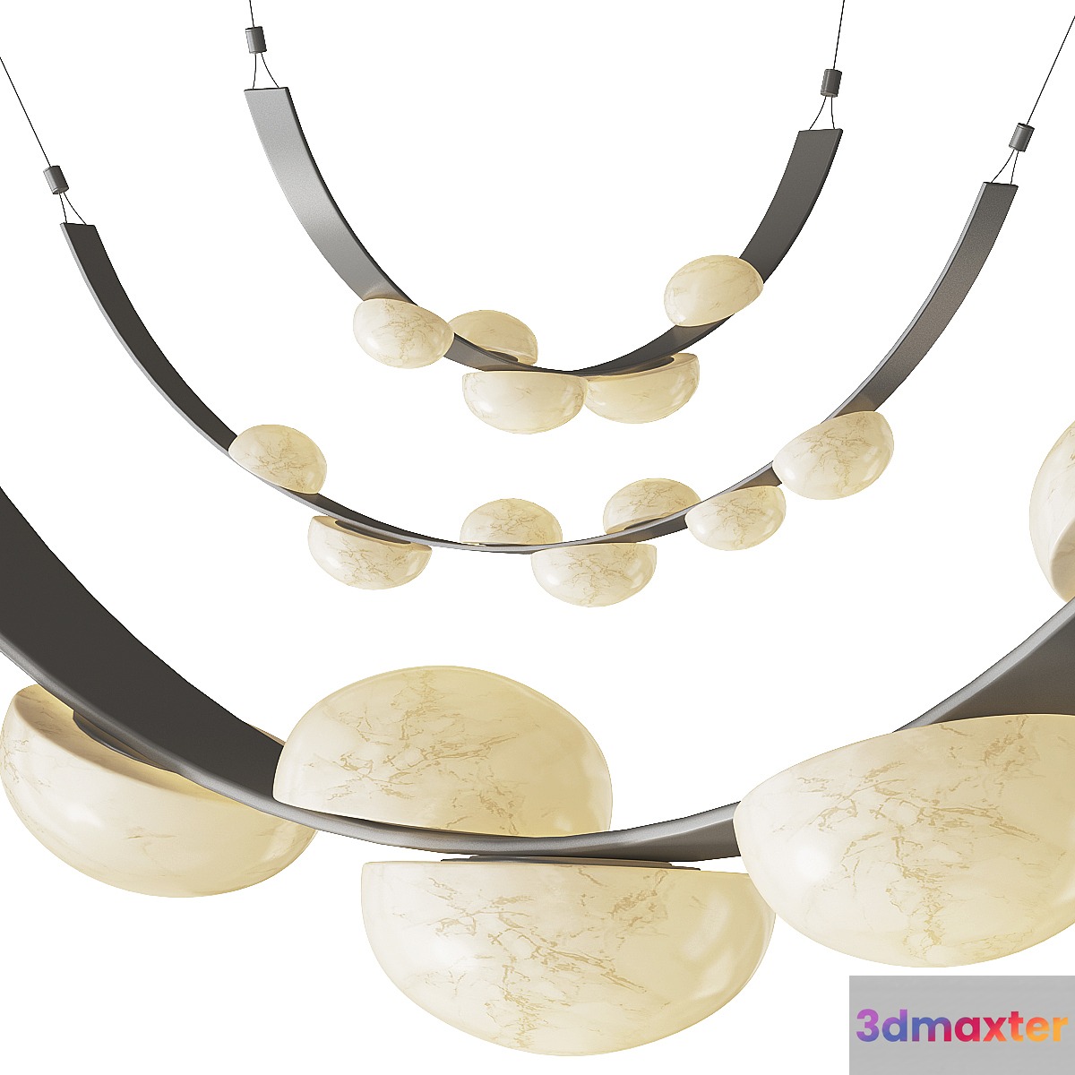 Lampatron RIVER pendant light 3D Max