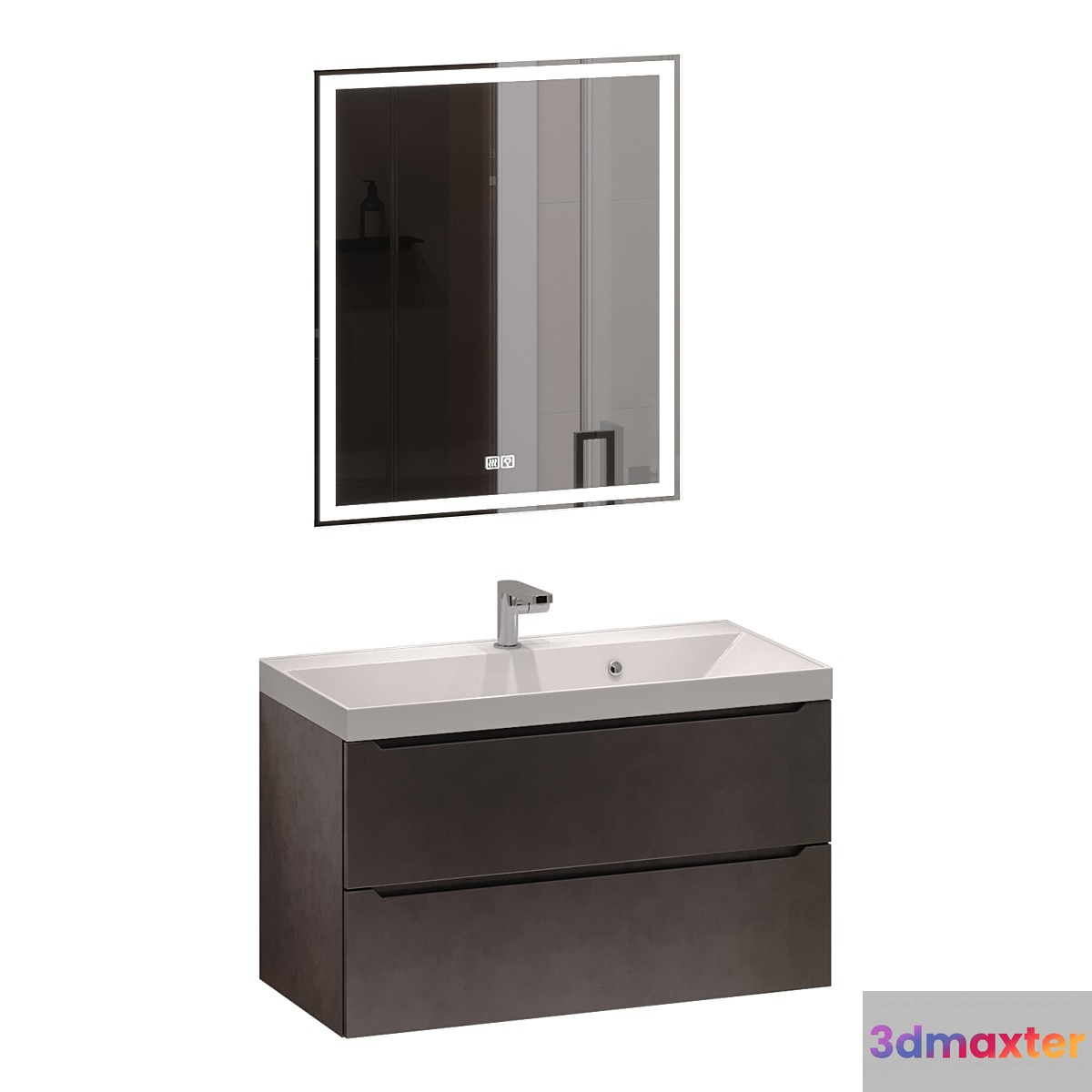 Vanity unit with washbasin Uperwood Tanos 90 cm 3D Max