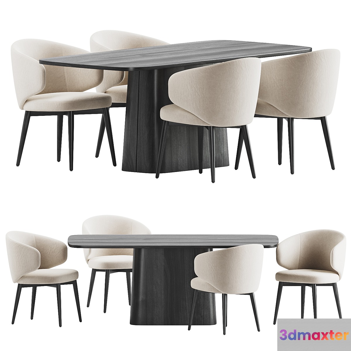 Dining Set 31 - No.2 3D Max