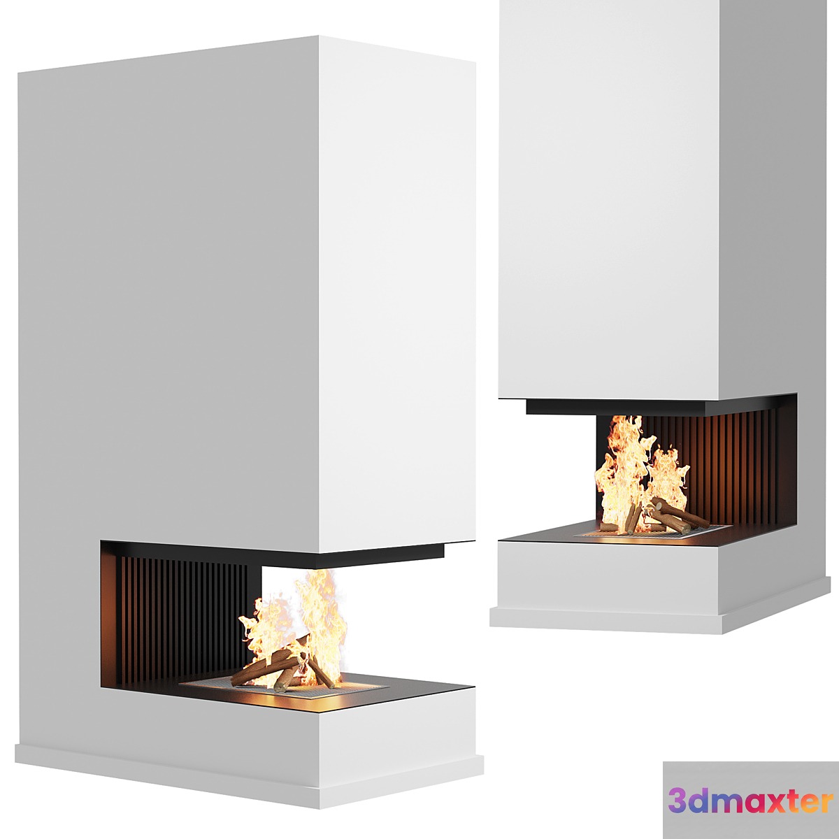Fireplace - composition 2 3D Max