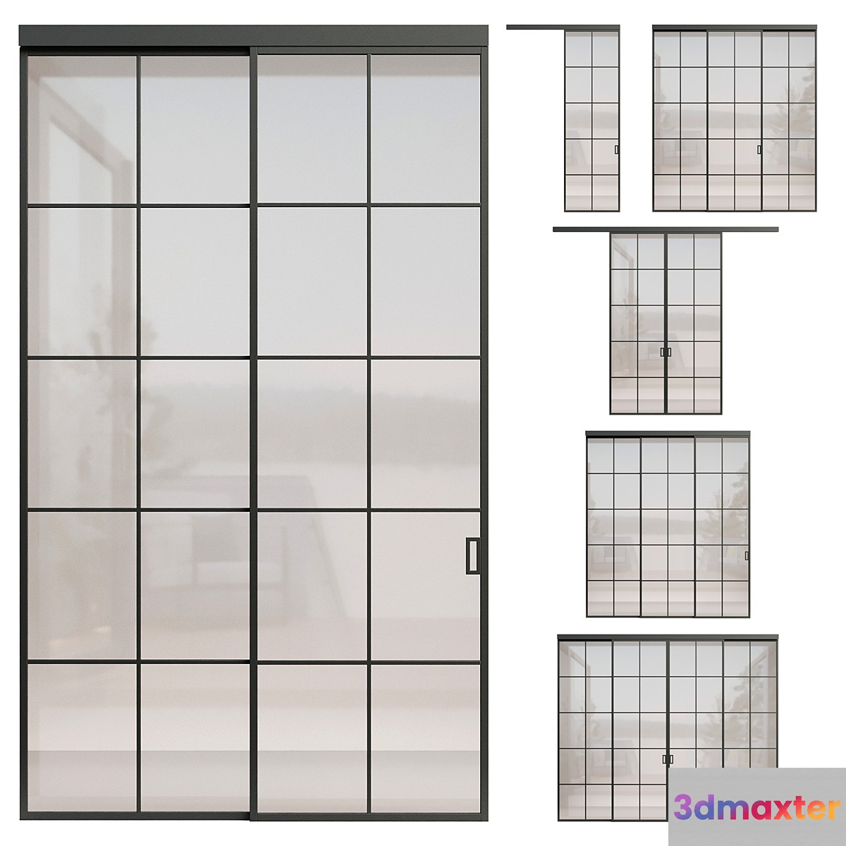 Interior door 167 - HolzDoors 3D Max