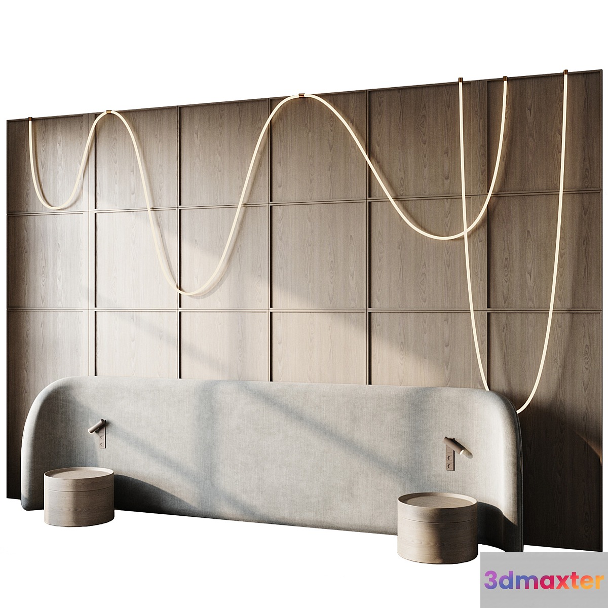 Headboard 3d Wall Panel 21 - No.2 3D Max