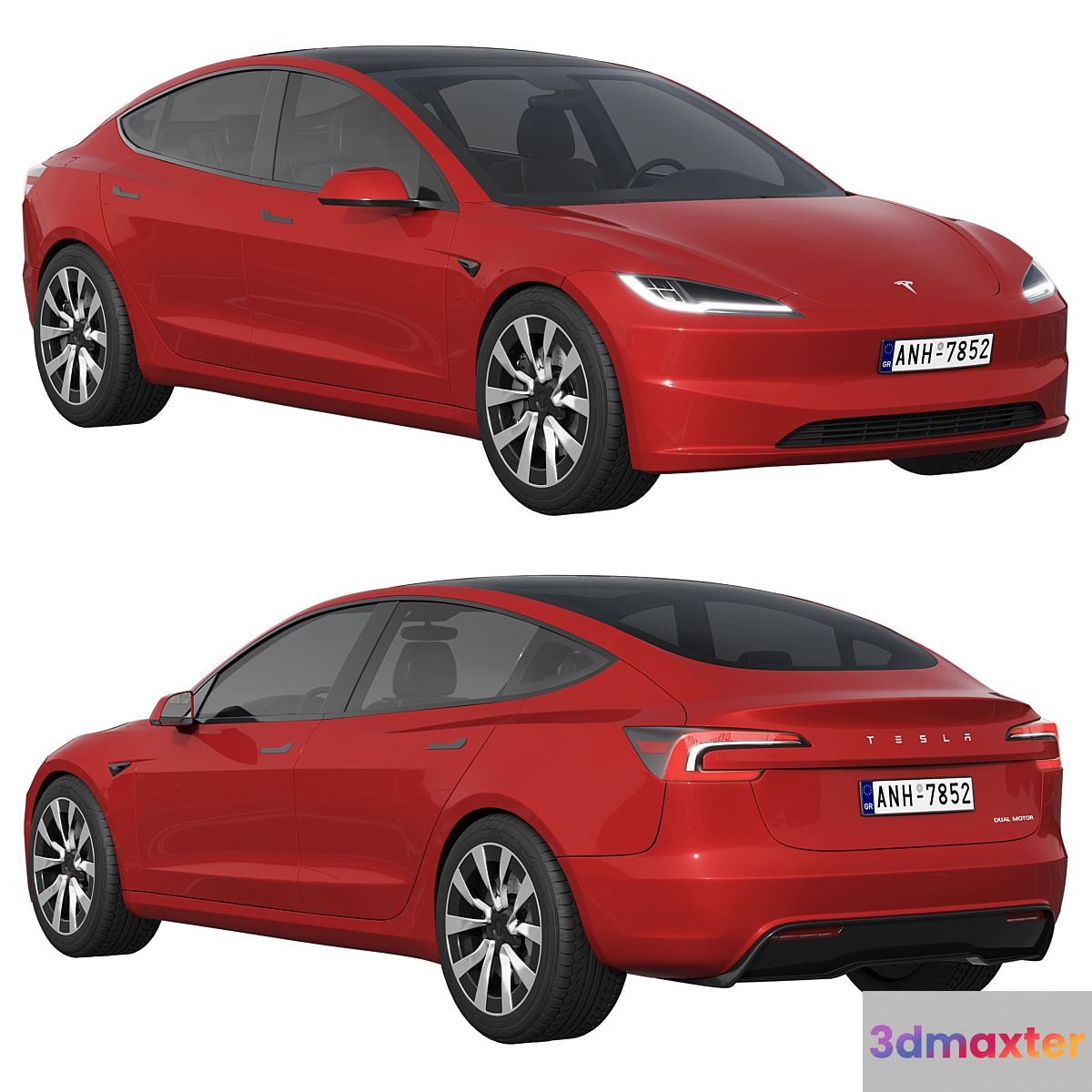 Tesla Model 3 2024 3D Max