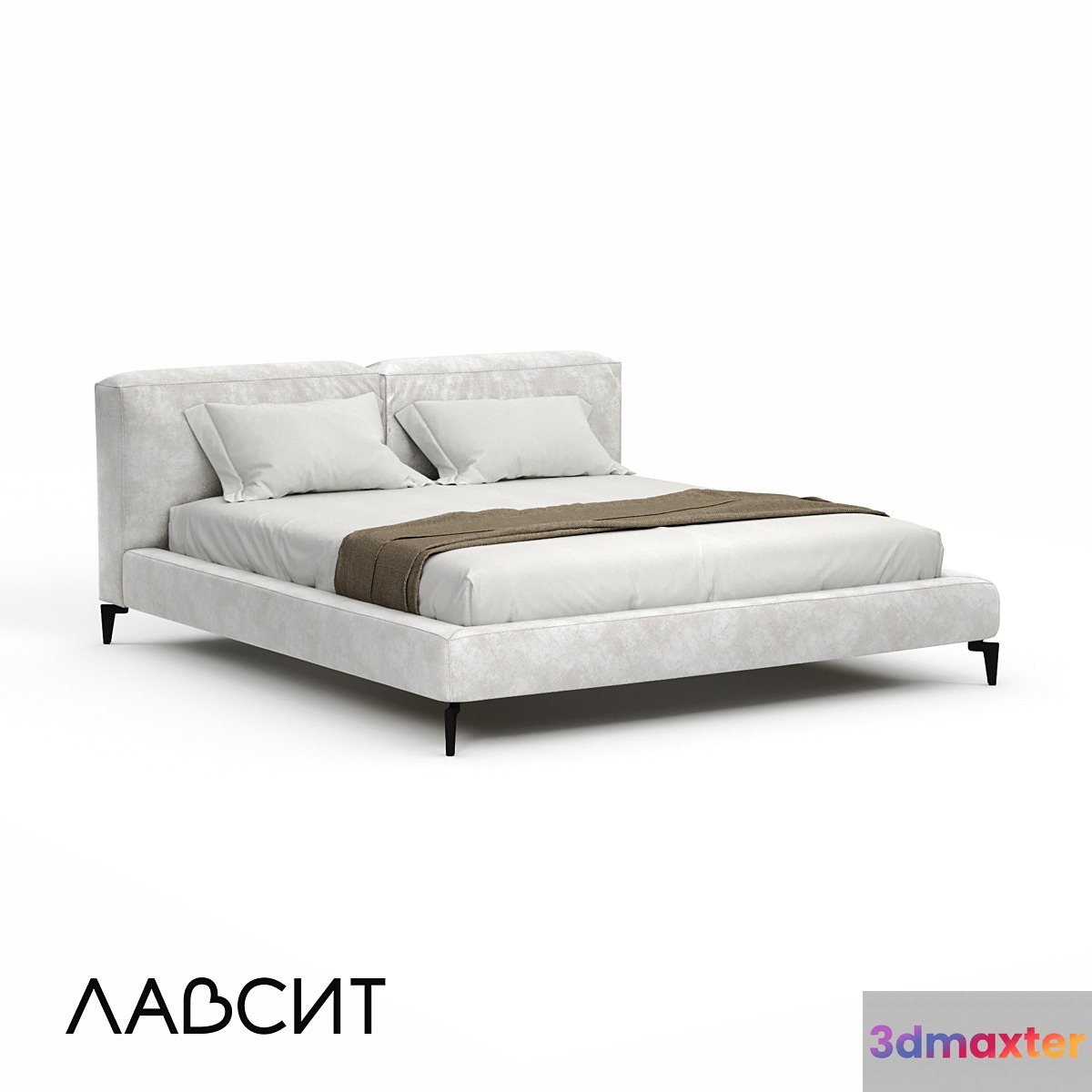 OM Ren bed with legs Lavsit 3D Max