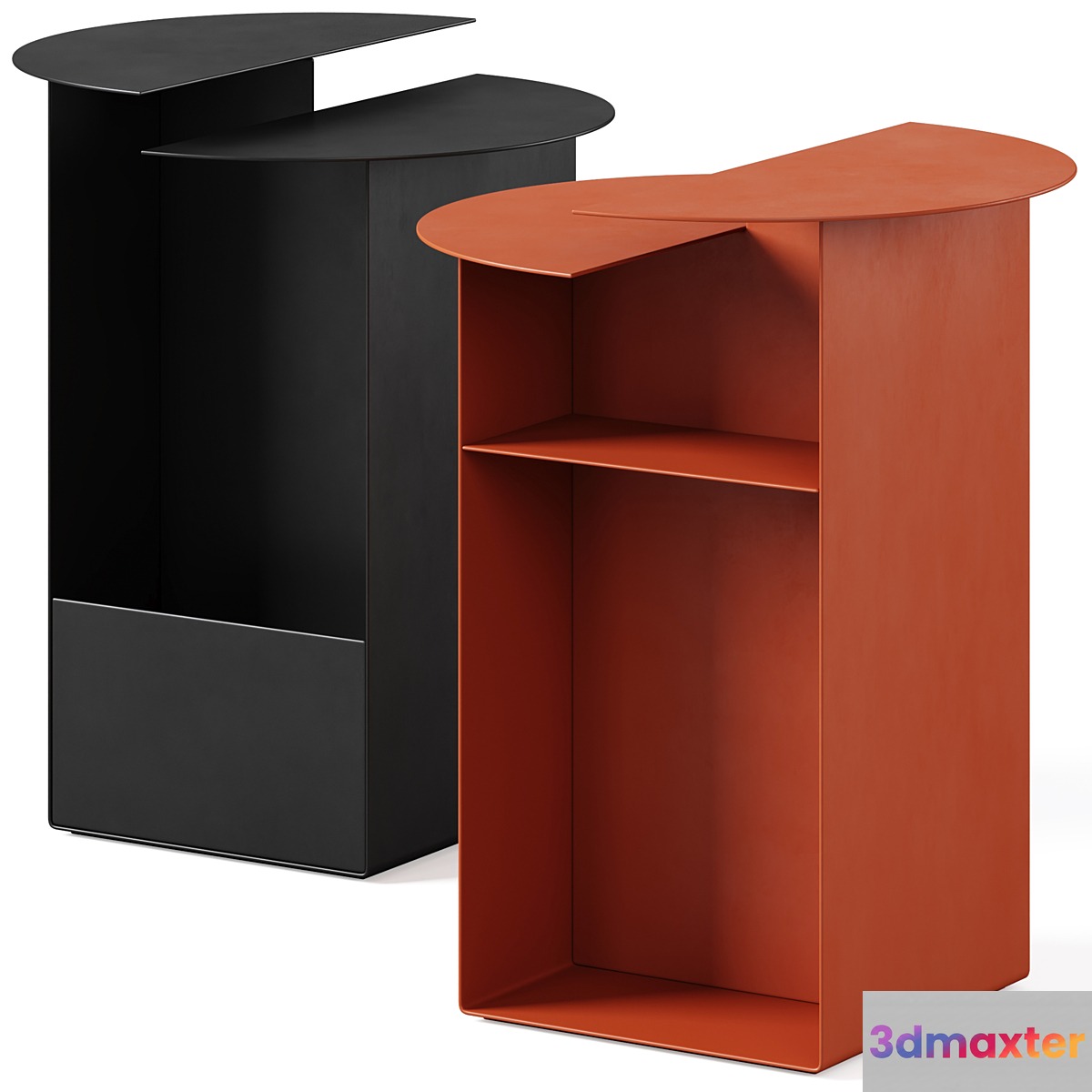 Metal bedside table Alessio by LA REDOUTE 3D Max