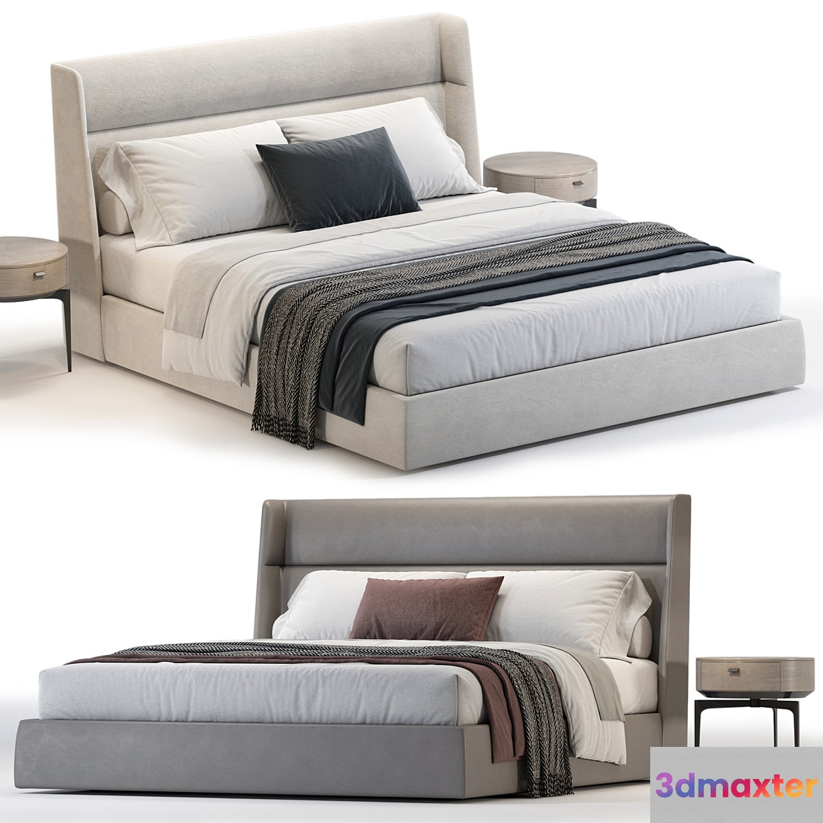 Poliform CHLOE Bed 3D Max