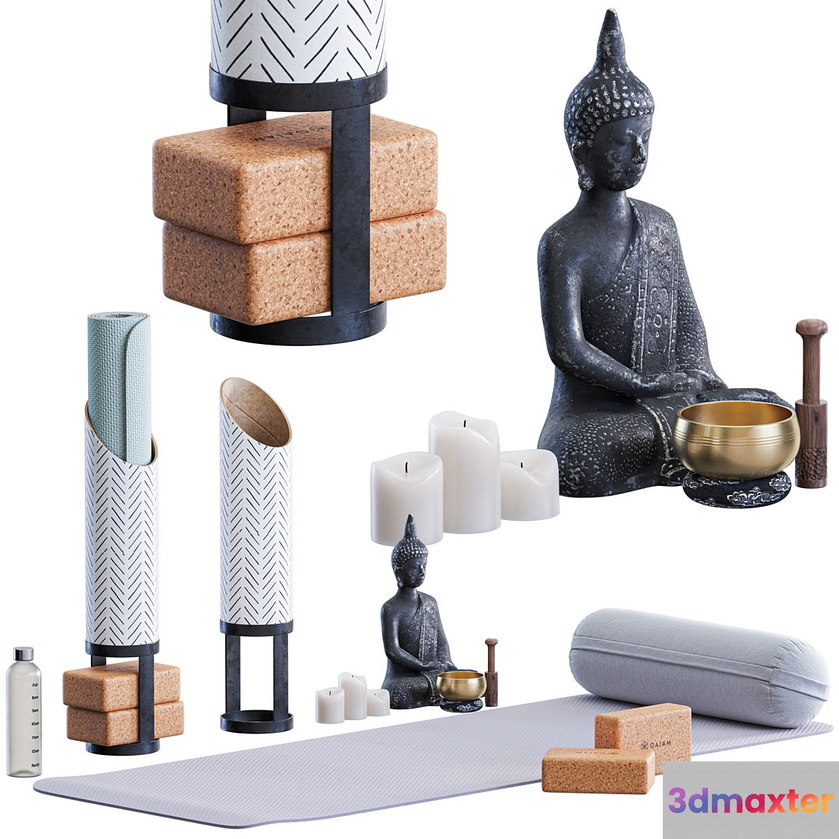 Yoga and Meditation Set - No.2 3D Max