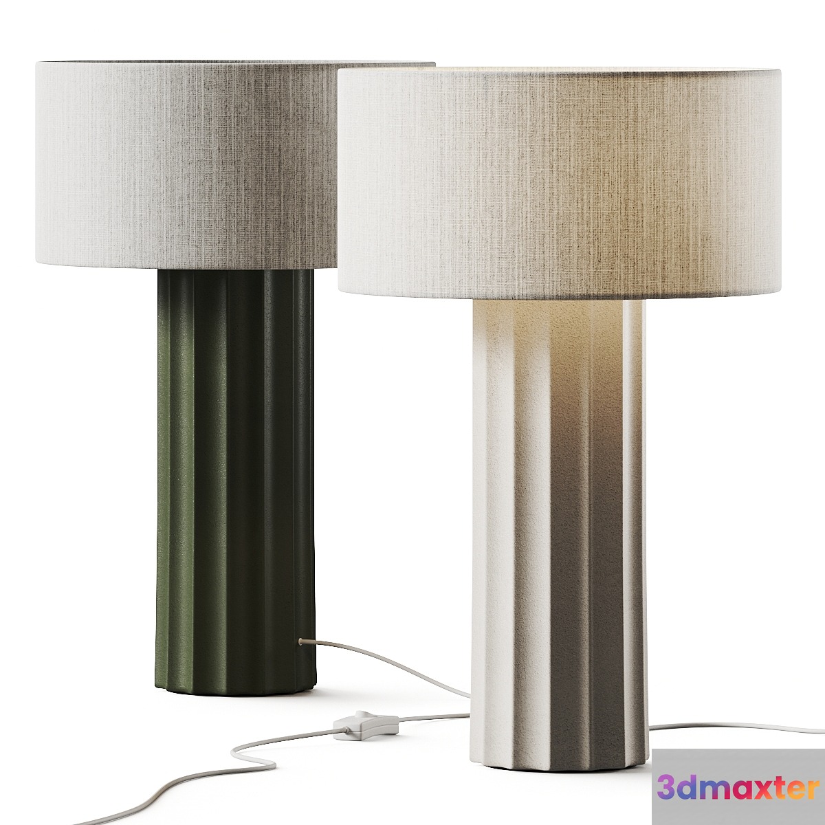 Milk & Sugar Cooper Table Lamp 3D Max