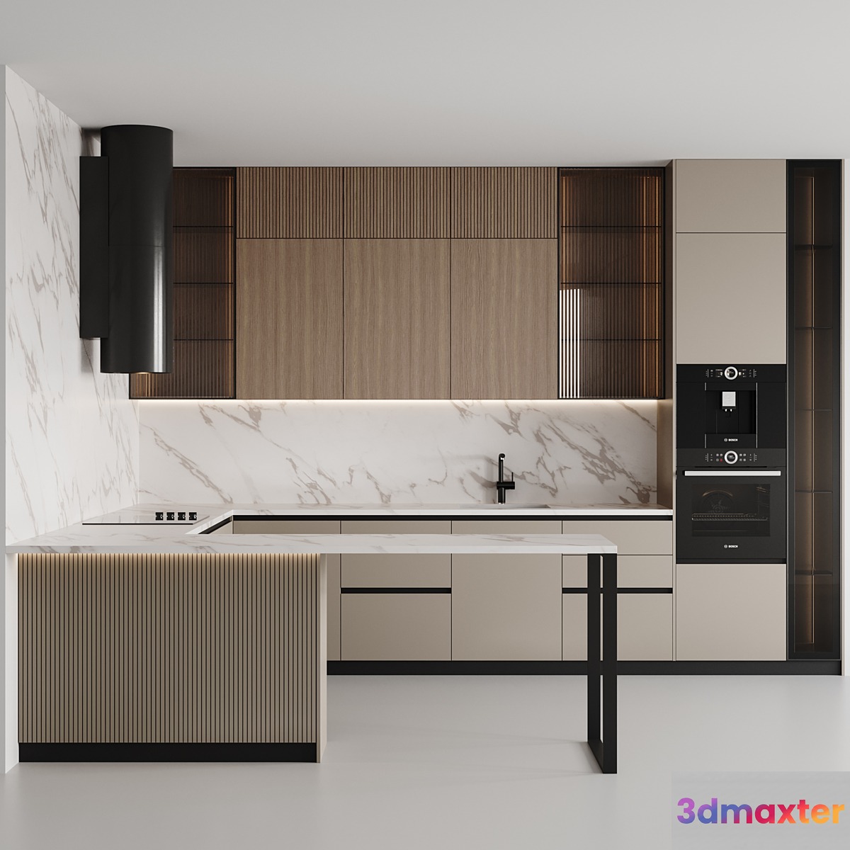 kitchen modern 045 3D Max