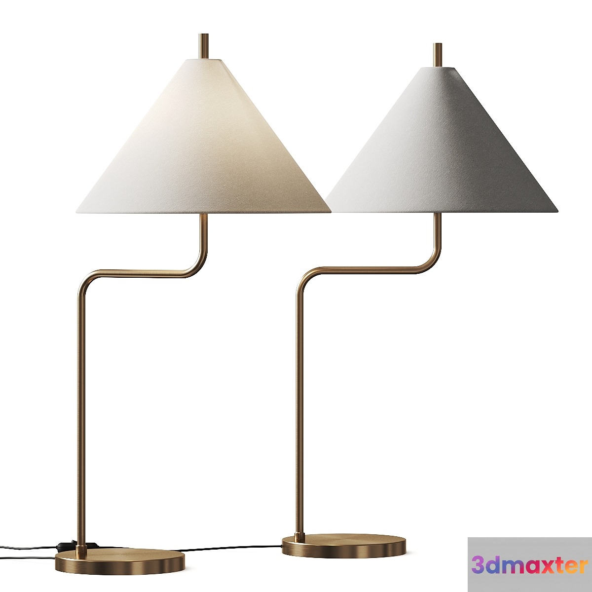 Pottery Barn Monroe Metal Table Lamp 3D Max
