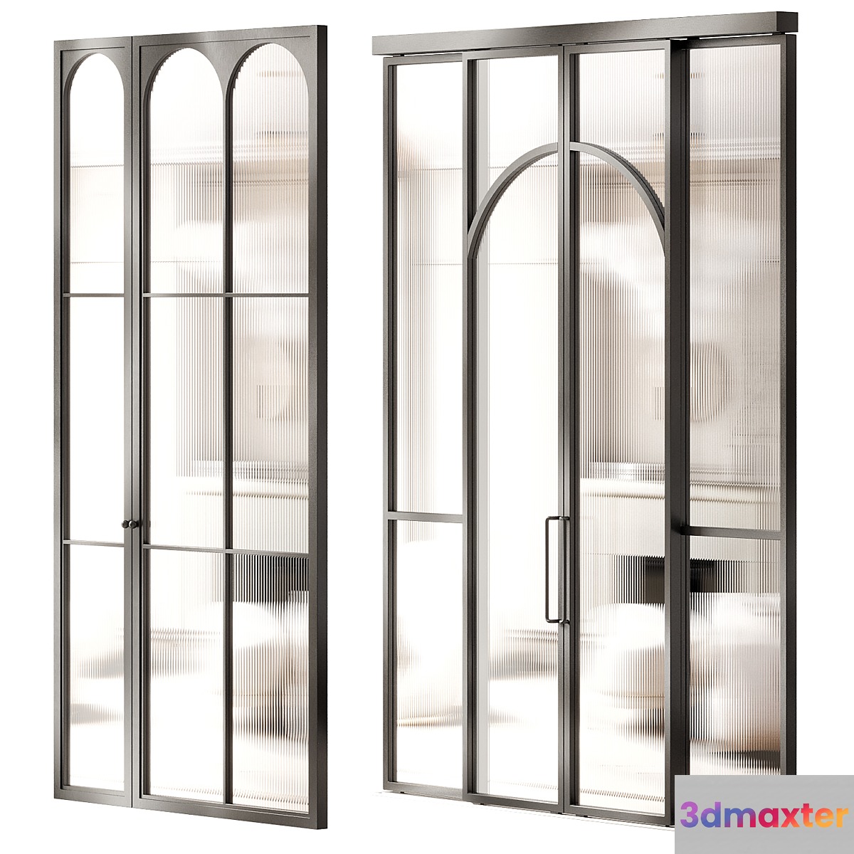Art deco doors 6 3D Max