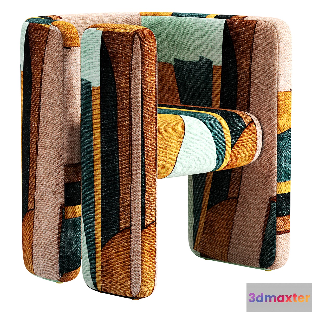 Fairfax Chair - Left Hand Facing - No.2 3D Max