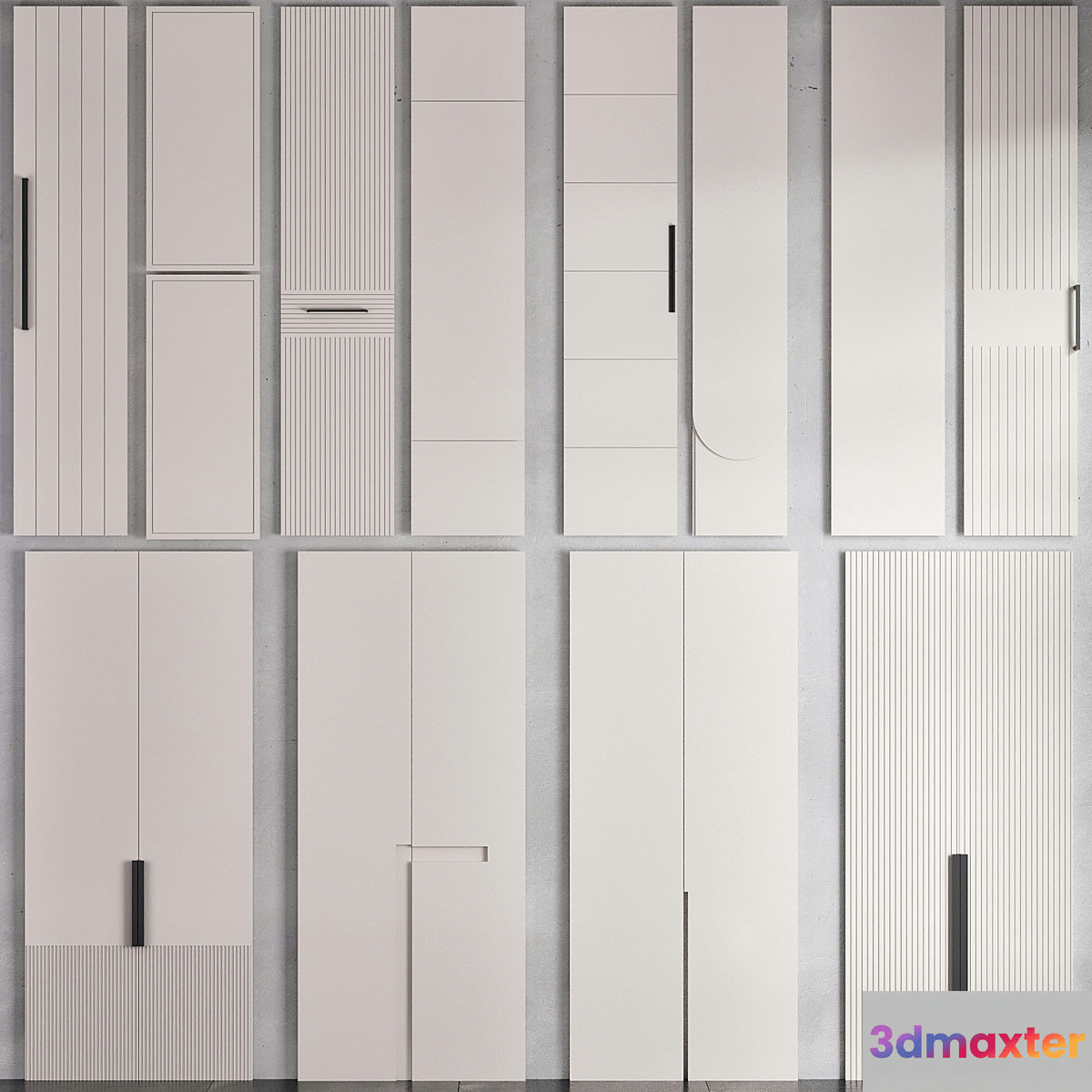 WARDROBE DOOR COLLECTION NO1 3D Max