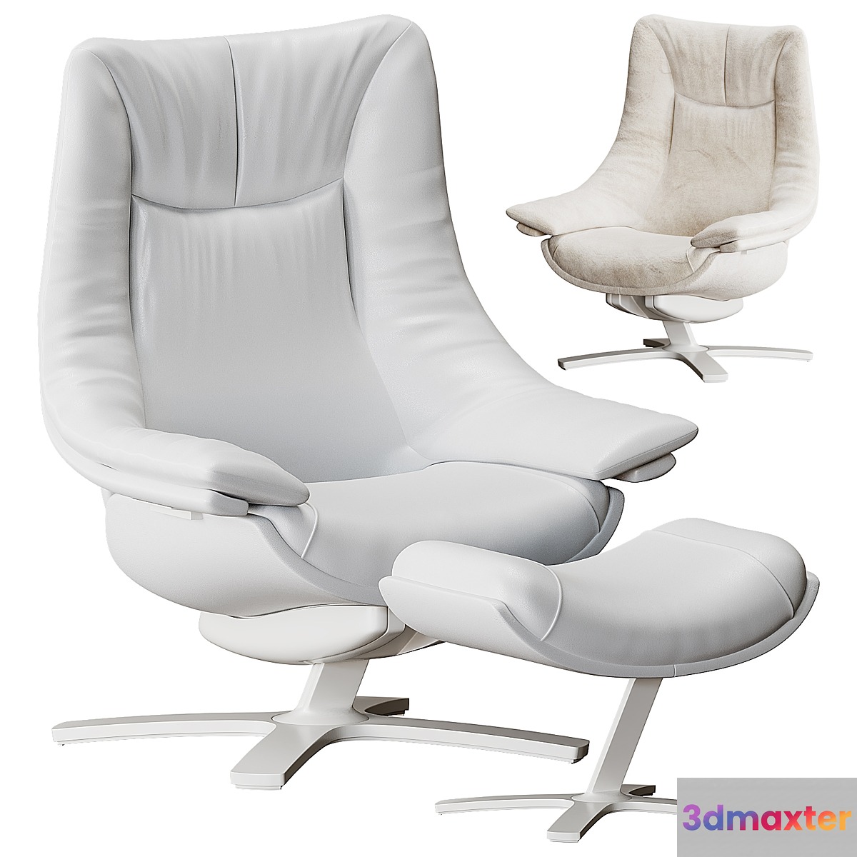 Re-Vive Casual Armchair By Natuzzi 3D Max